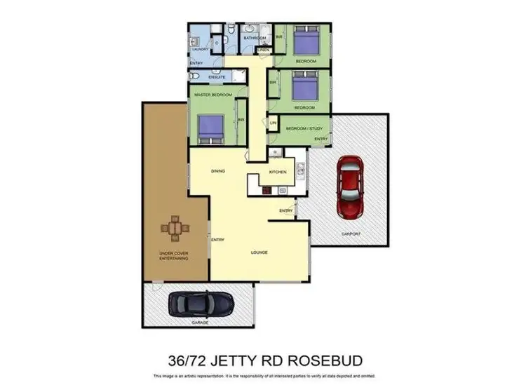 Floorplan of Homely unit listing, 36/3 McDowell Street, Rosebud VIC 3939
