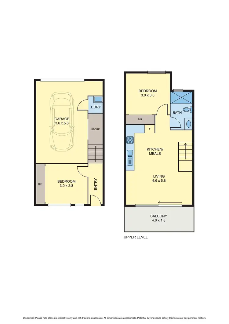 Floorplan of Homely townhouse listing, 2/87 West Street, Hadfield VIC 3046