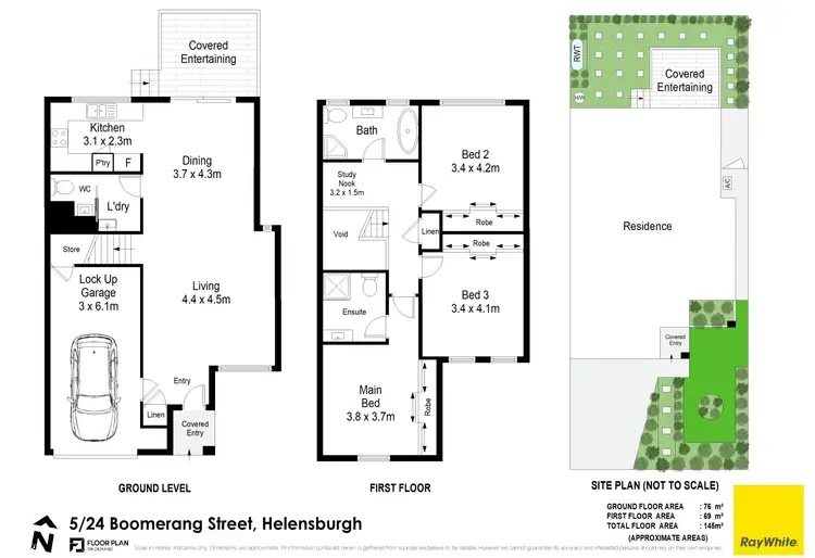 Floorplan of Homely townhouse listing, 5/24 Boomerang Street, Helensburgh NSW 2508