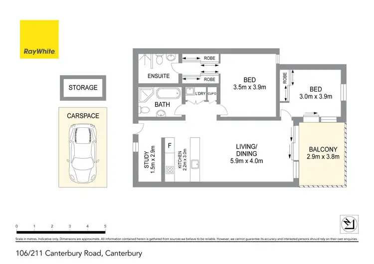Floorplan of Homely apartment listing, 106/211 Canterbury Rd (Access via Charles St), Canterbury NSW 2193