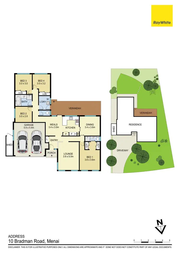 Floorplan of Homely house listing, 10 Bradman Road, Menai NSW 2234