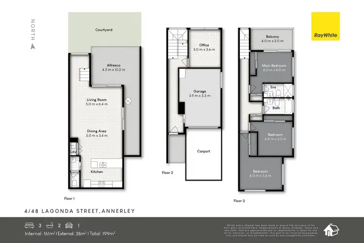 Floorplan of Homely townhouse listing, 4/48 Lagonda Street, Annerley QLD 4103