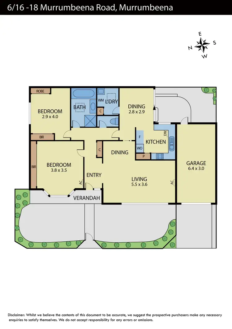 Floorplan of Homely unit listing, 6/16-18 Murrumbeena Road, Murrumbeena VIC 3163