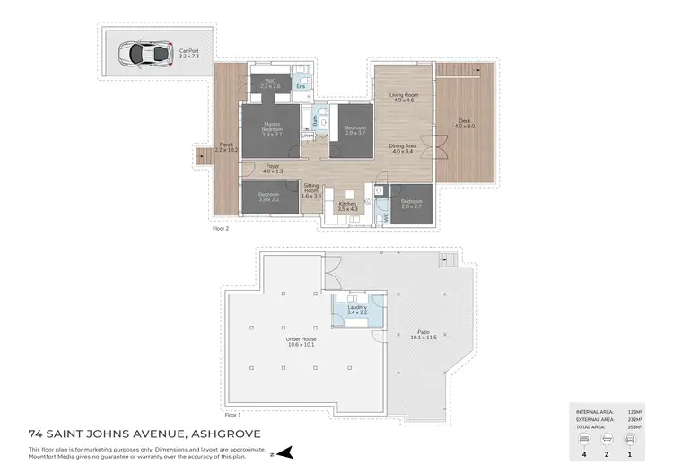 Floorplan of Homely house listing, 74 Saint Johns Avenue, Ashgrove QLD 4060