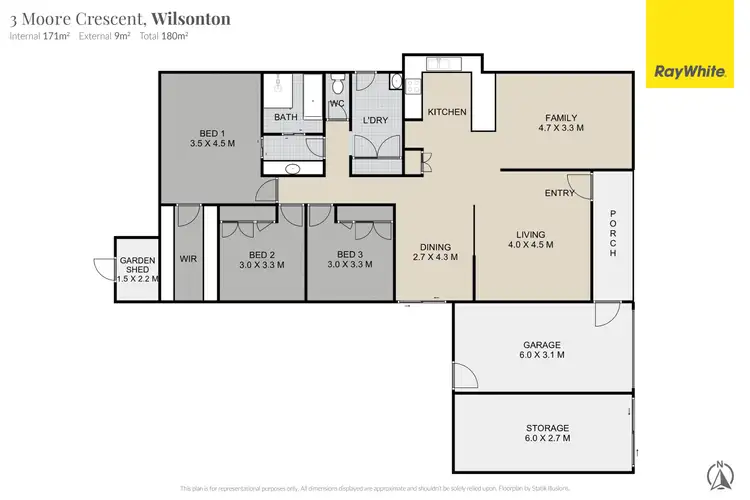 Floorplan of Homely house listing, 3 Moore Crescent, Wilsonton QLD 4350