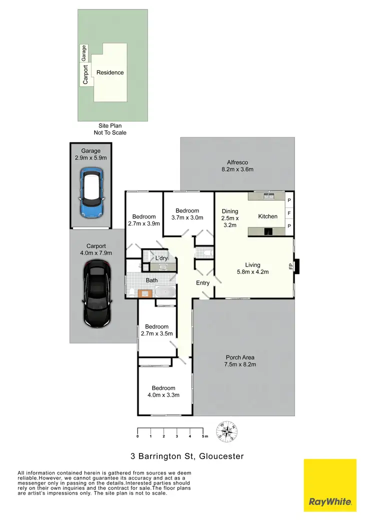 Floorplan of Homely house listing, 3 Barrington Street, Gloucester NSW 2422