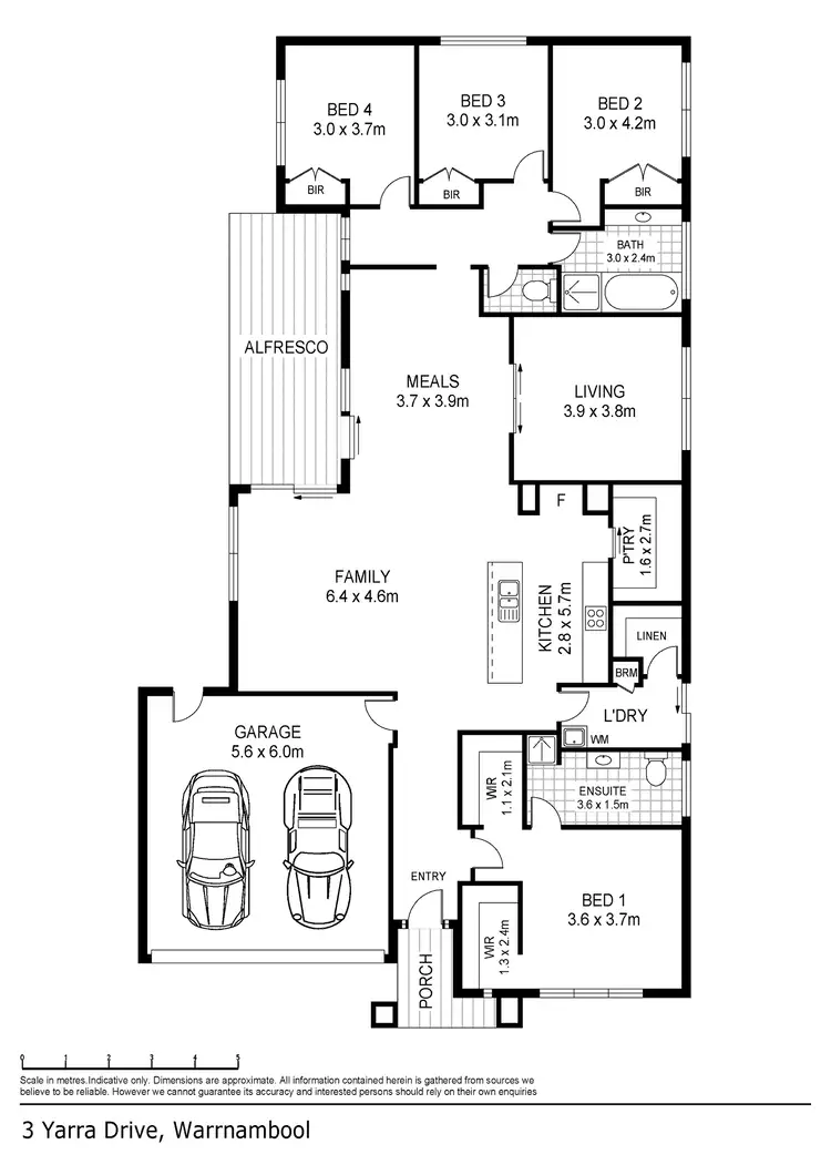 Floorplan of Homely house listing, 3 Yarra Drive, Warrnambool VIC 3280