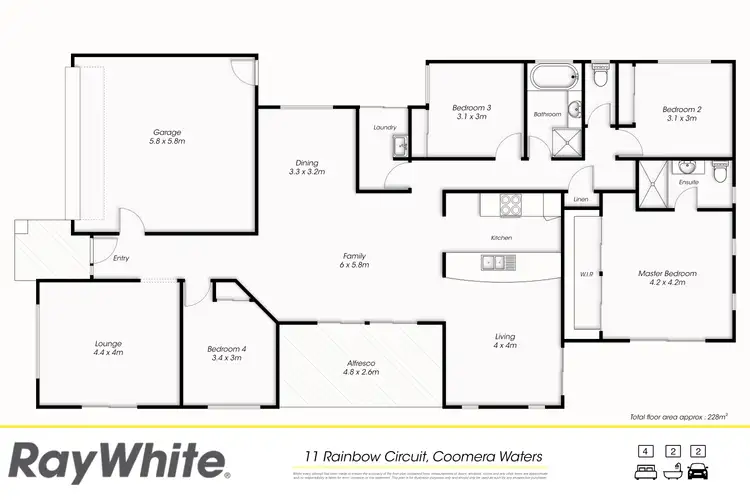 Floorplan of Homely house listing, 11 Rainbow Circuit, Coomera Waters QLD 4209
