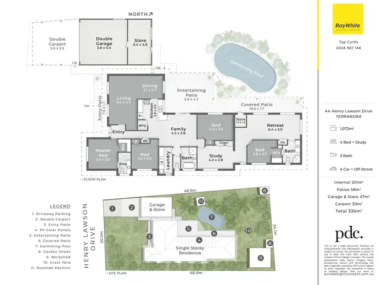 Floorplan of Homely house listing, 44 Henry Lawson Drive, Terranora NSW 2486