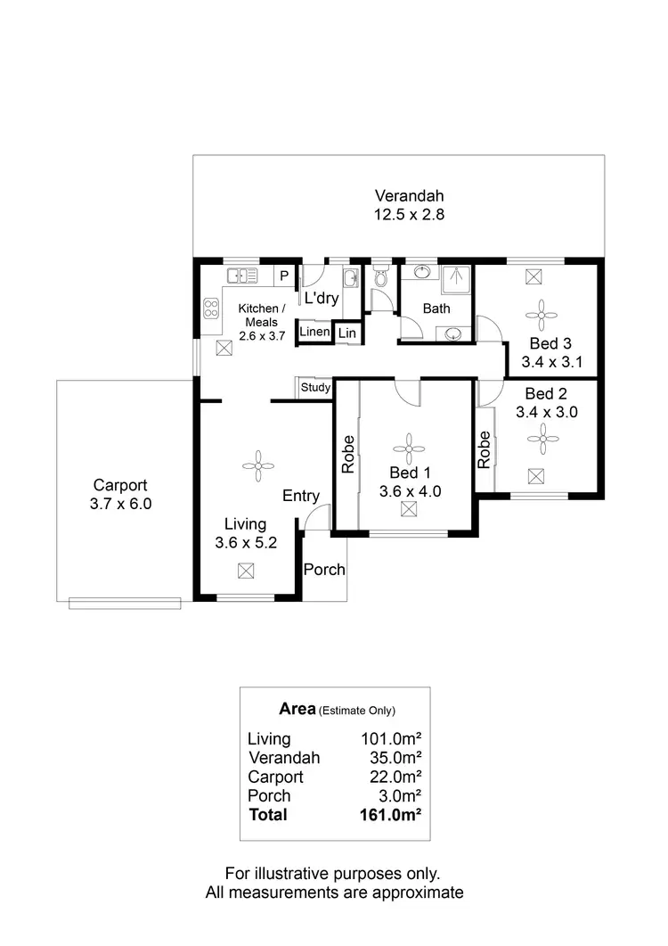 Floorplan of Homely house listing, 17 Liverpool Crescent, Salisbury East SA 5109