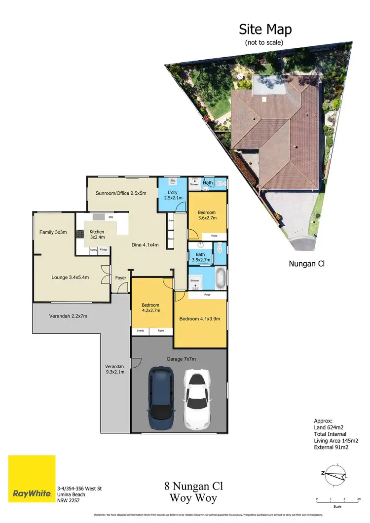 Floorplan of Homely house listing, 8 Nungan Close, Woy Woy NSW 2256
