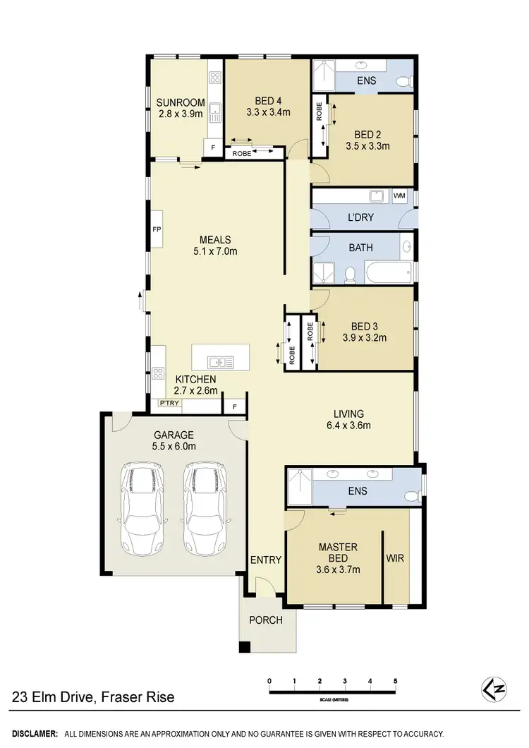 Floorplan of Homely house listing, 23 Elm Drive, Fraser Rise VIC 3336