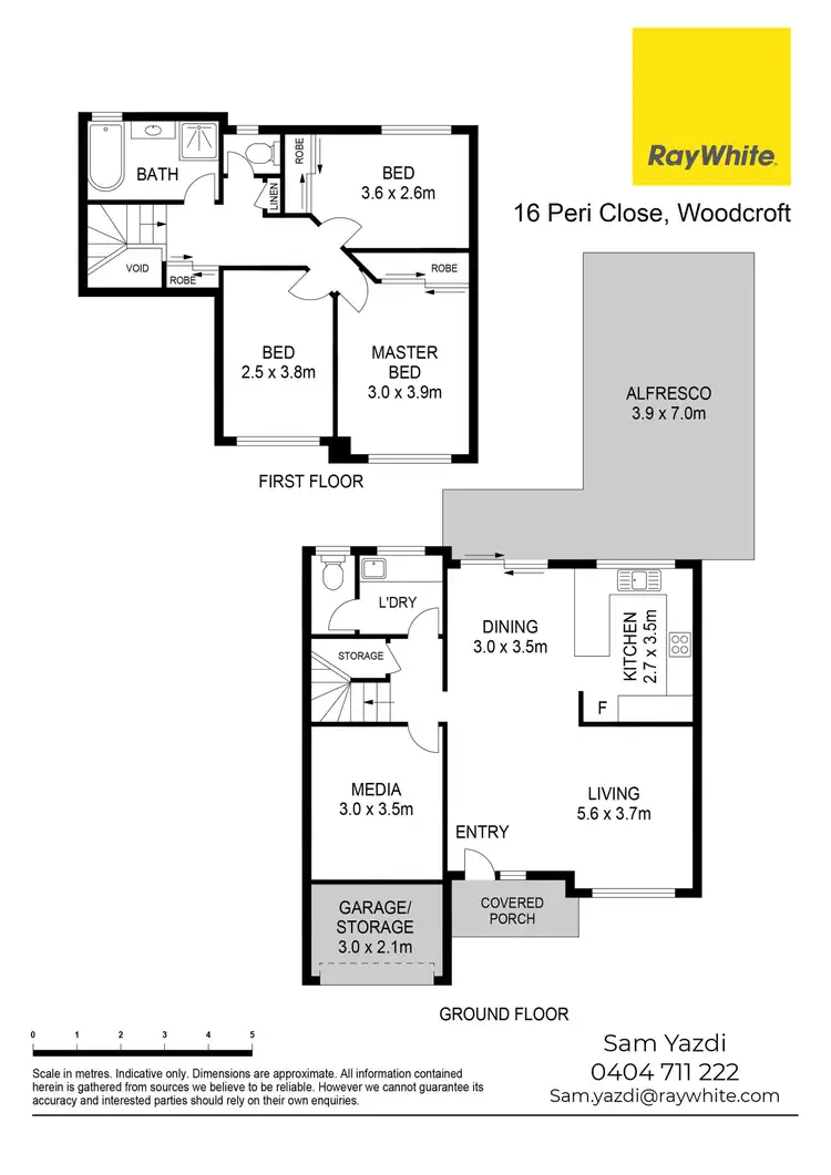 Floorplan of Homely townhouse listing, 16 Peri Close, Woodcroft NSW 2767