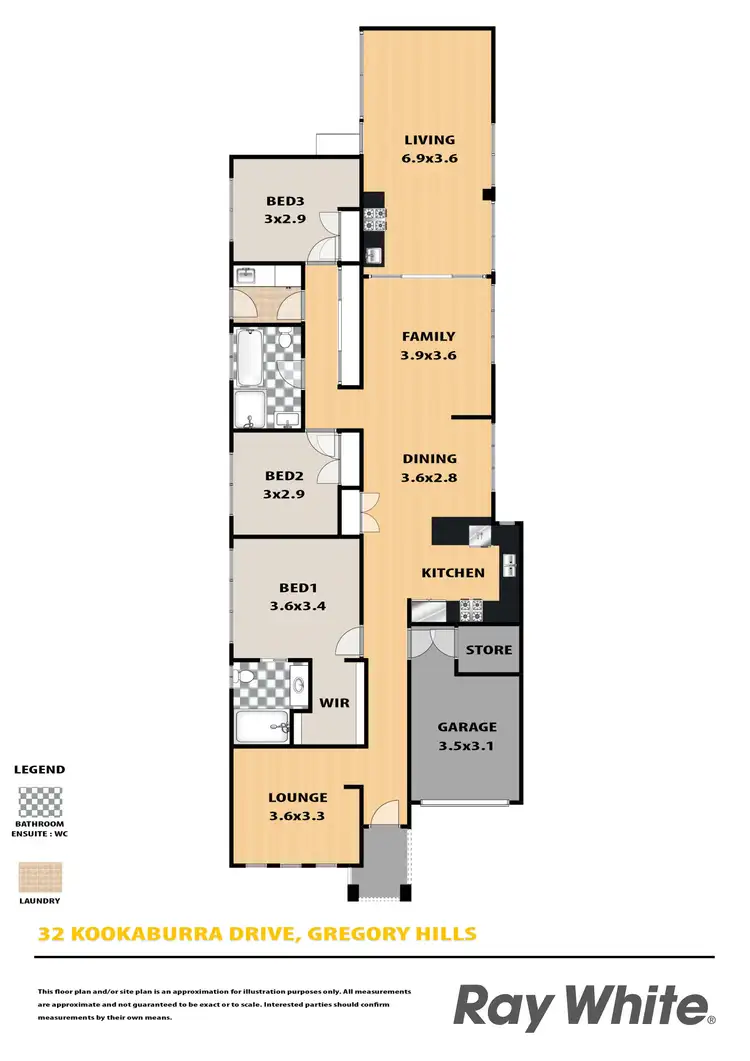 Floorplan of Homely house listing, 32 Kookaburra Drive, Gregory Hills NSW 2557