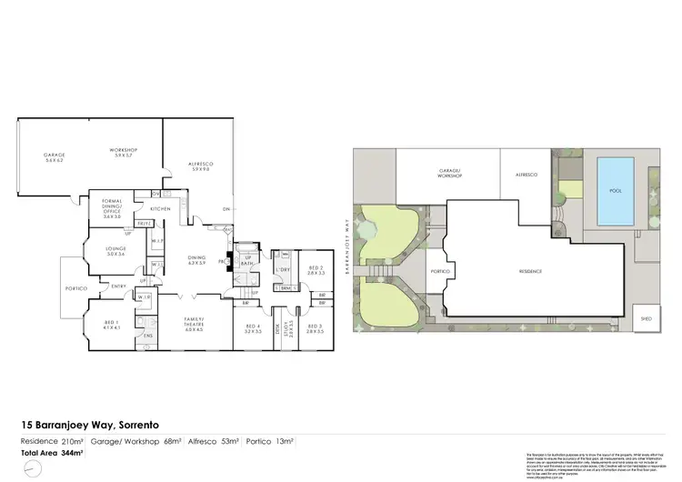 Floorplan of Homely house listing, 15 Barranjoey Way, Sorrento WA 6020