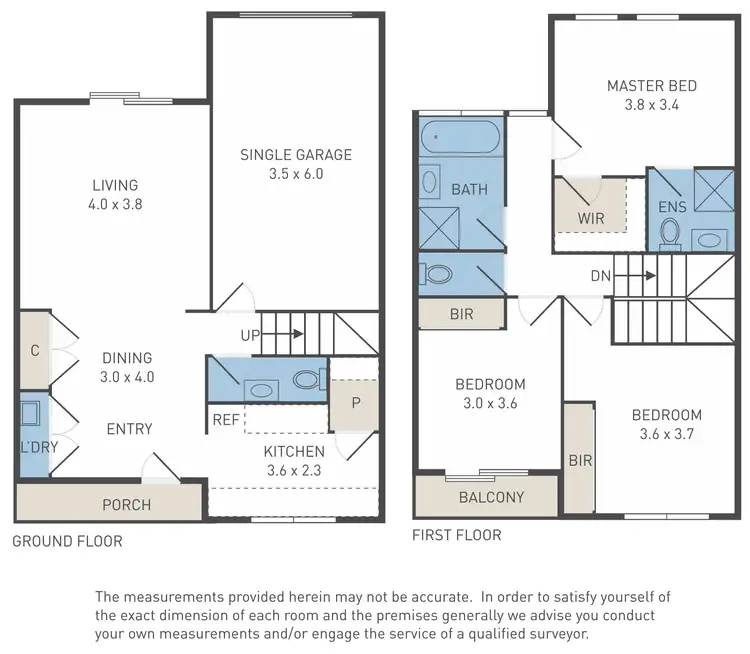 Floorplan of Homely townhouse listing, 172 Farm Road, Werribee VIC 3030