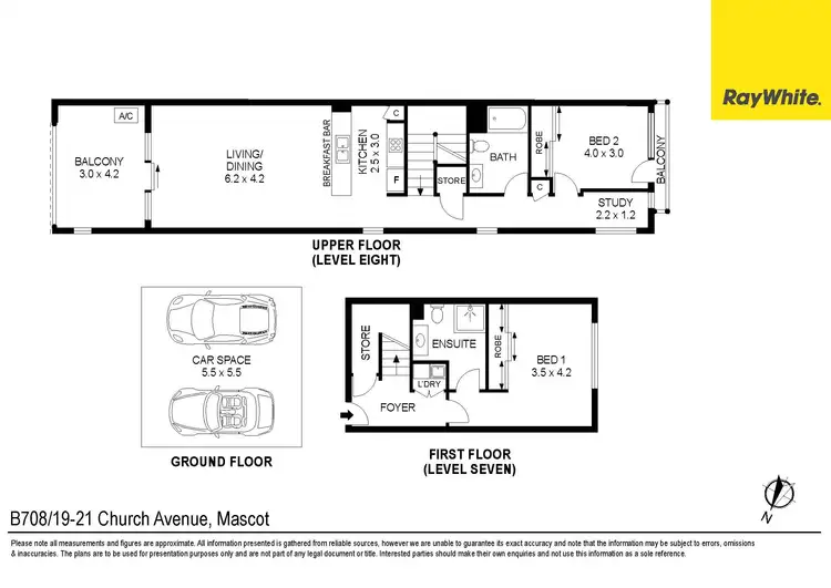 Floorplan of Homely apartment listing, 708/19-21 Church Avenue, Mascot NSW 2020