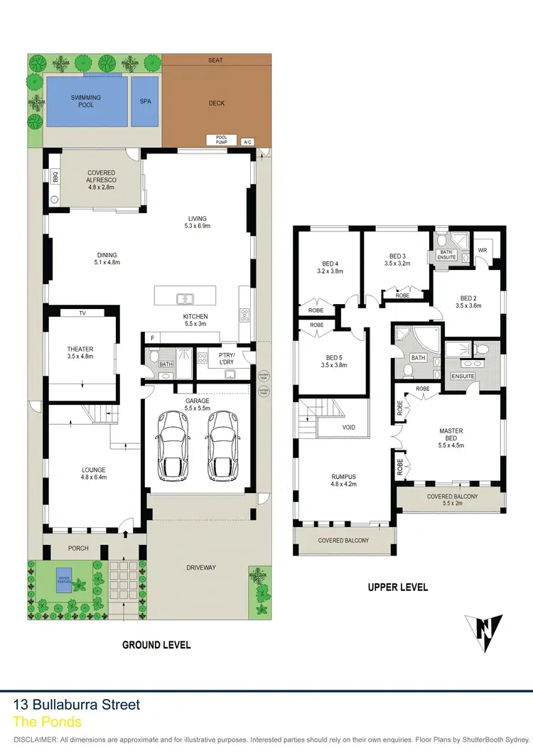 Floorplan of Homely house listing, 13 Bullaburra Street, The Ponds NSW 2769
