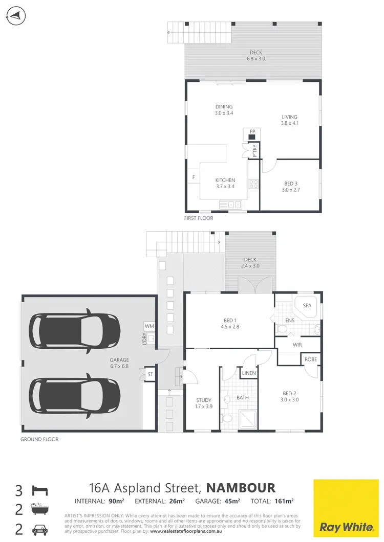 Floorplan of Homely house listing, 16A Aspland Street, Nambour QLD 4560