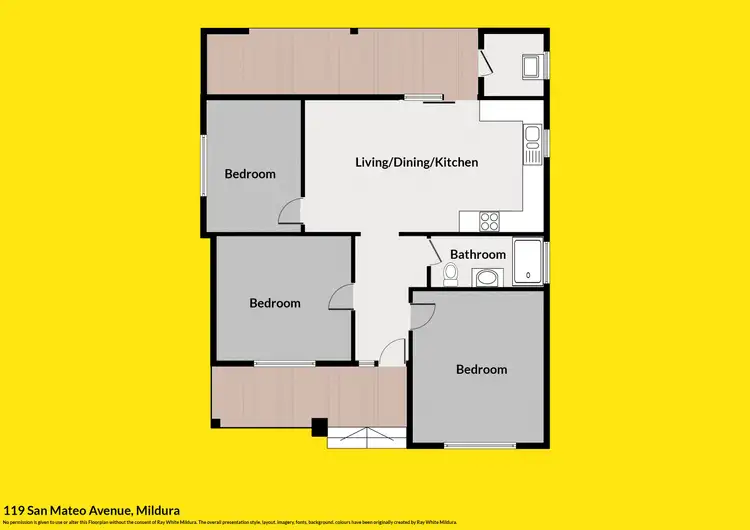 Floorplan of Homely house listing, 119 San Mateo Avenue, Mildura VIC 3500