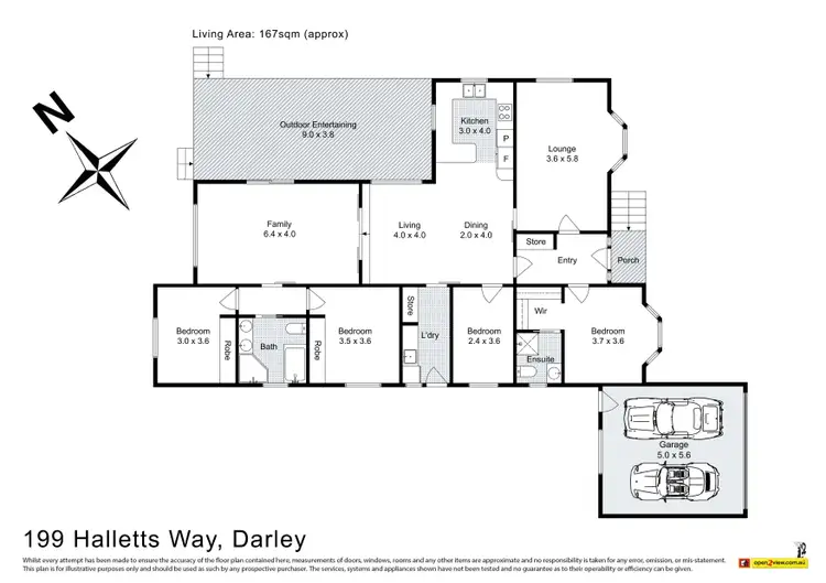 Floorplan of Homely house listing, 199 Halletts Way, Darley VIC 3340