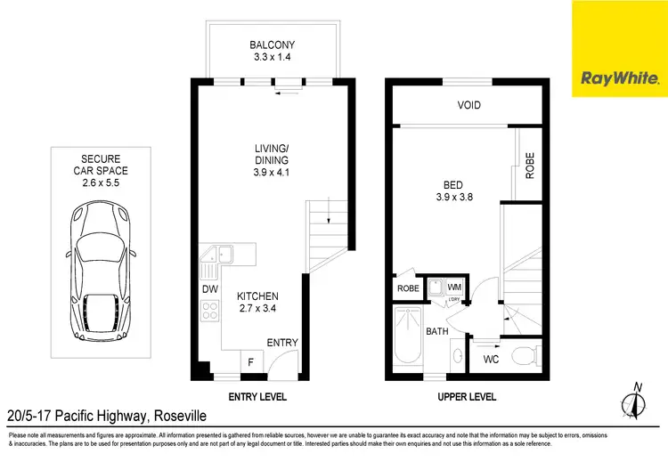 Floorplan of Homely unit listing, 20/5-17 Pacific Highway, Roseville NSW 2069