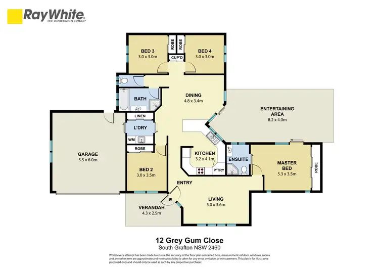 Floorplan of Homely house listing, 12 Grey Gum Close, South Grafton NSW 2460