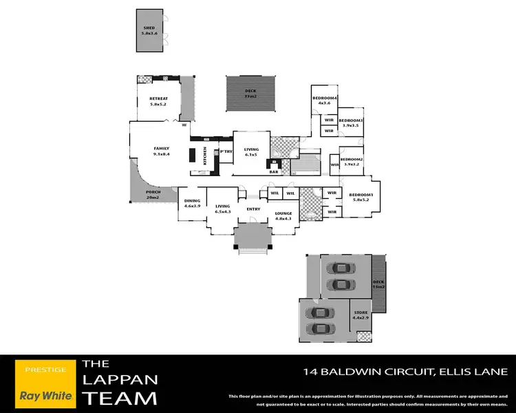 Floorplan of Homely house listing, 14 Baldwin Close, Ellis Lane NSW 2570