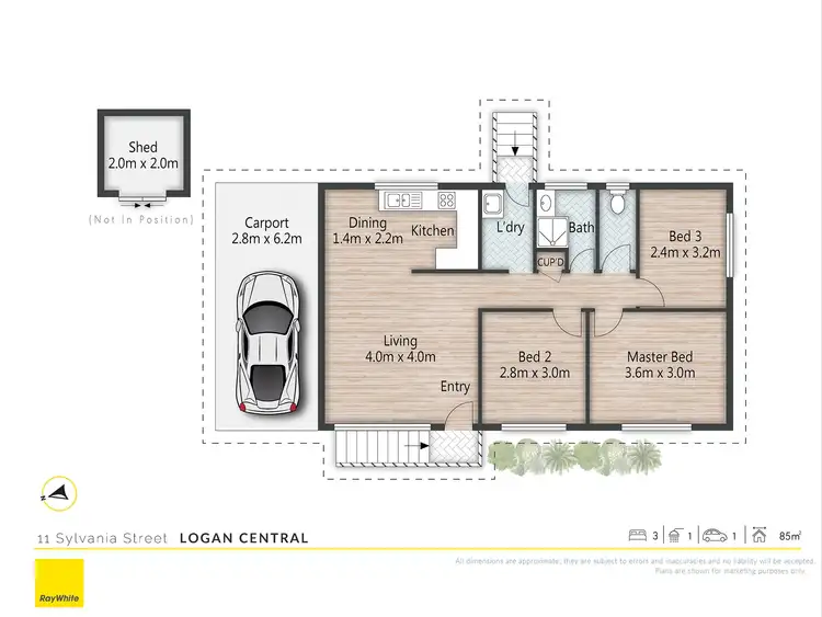 Floorplan of Homely house listing, 11 Sylvania Street, Logan Central QLD 4114