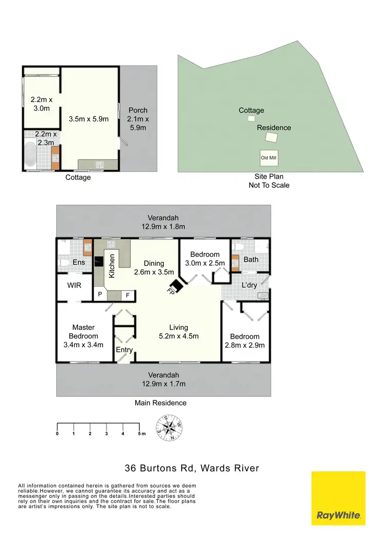 Floorplan of Homely rural property listing, 36 Burtons Road, Gloucester NSW 2422