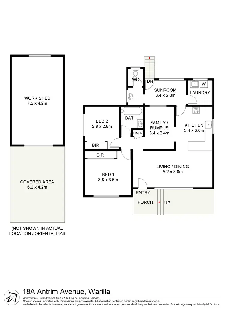 Floorplan of Homely house listing, 18A Antrim Avenue, Warilla NSW 2528