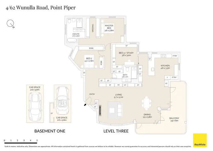 Floorplan of Homely apartment listing, 4/62 Wunulla Road, Point Piper NSW 2027
