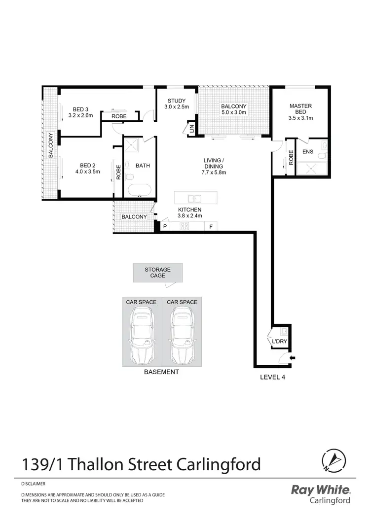 Floorplan of Homely apartment listing, 139/1 Thallon Street, Carlingford NSW 2118