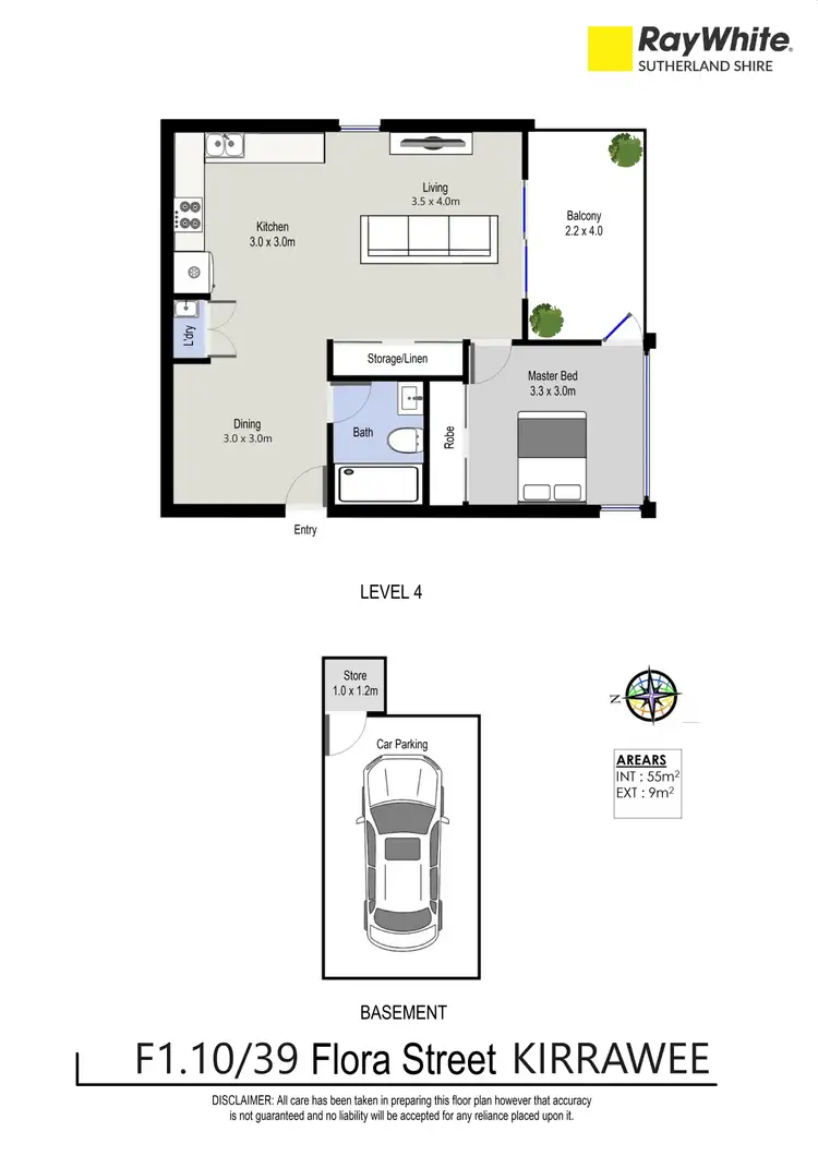 Floorplan of Homely unit listing, F1.10/39 Flora Street, Kirrawee NSW 2232