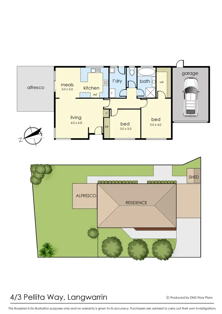 Floorplan of Homely unit listing, 4/3 Pellita Way, Langwarrin VIC 3910
