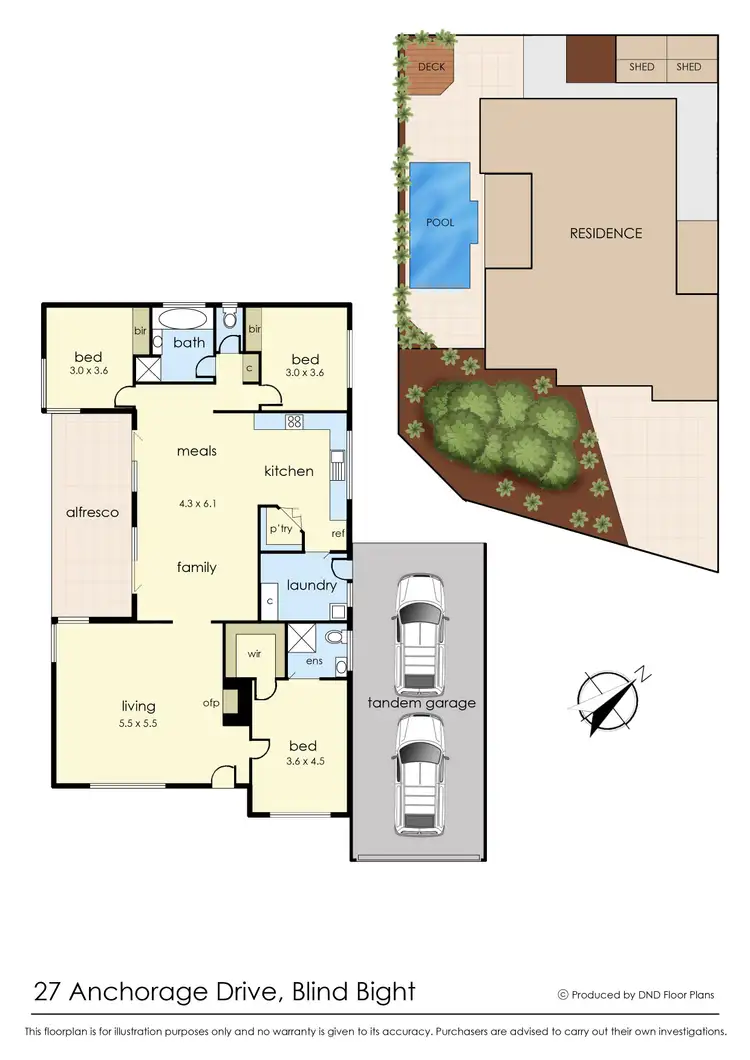 Floorplan of Homely house listing, 27 Anchorage Drive, Blind Bight VIC 3980