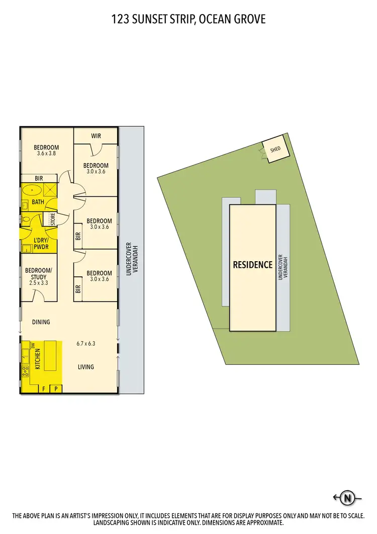 Floorplan of Homely house listing, 123 Sunset Strip, Ocean Grove VIC 3226