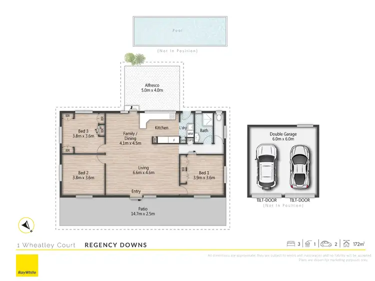 Floorplan of Homely house listing, 1 Wheatley Court, Regency Downs QLD 4341