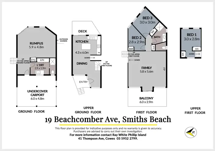 Floorplan of Homely house listing, 19 Beachcomber Avenue, Smiths Beach VIC 3922