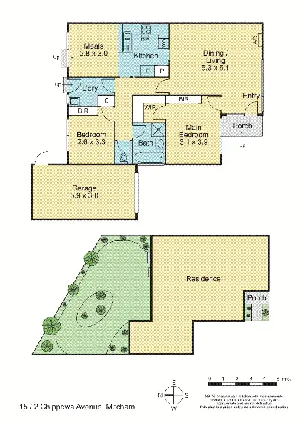 Floorplan of Homely unit listing, 15/2 Chippewa Avenue, Mitcham VIC 3132