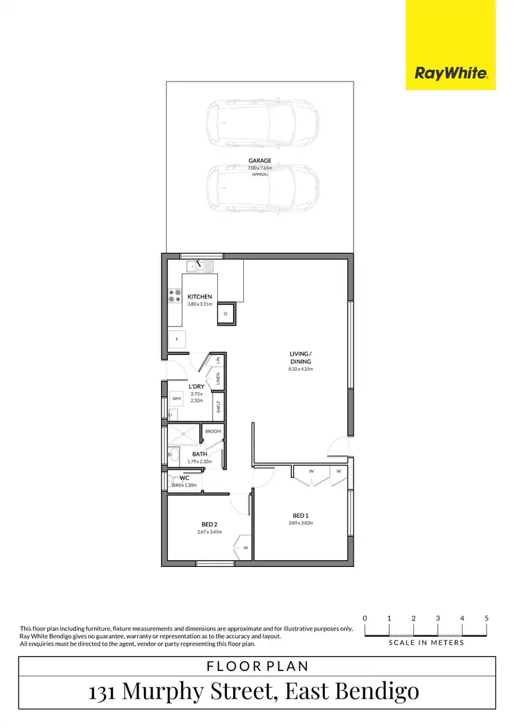 Floorplan of Homely house listing, 131 Murphy Street, East Bendigo VIC 3550