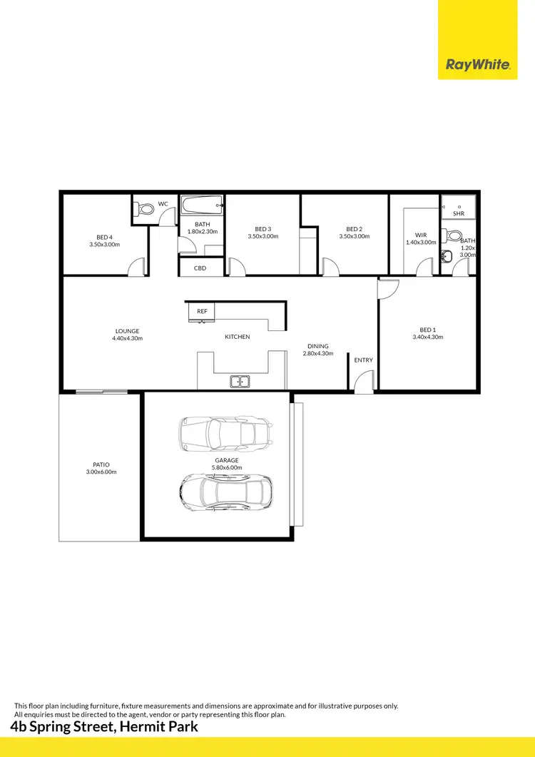 Floorplan of Homely house listing, 4b Spring Street, Hermit Park QLD 4812