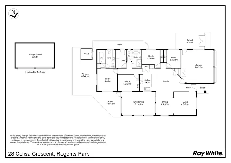Floorplan of Homely house listing, 28 Colisa Crescent, Regents Park QLD 4118