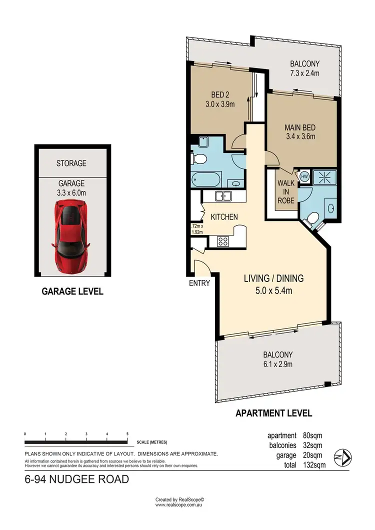 Floorplan of Homely unit listing, 6/92-94 Nudgee Road, Hamilton QLD 4007