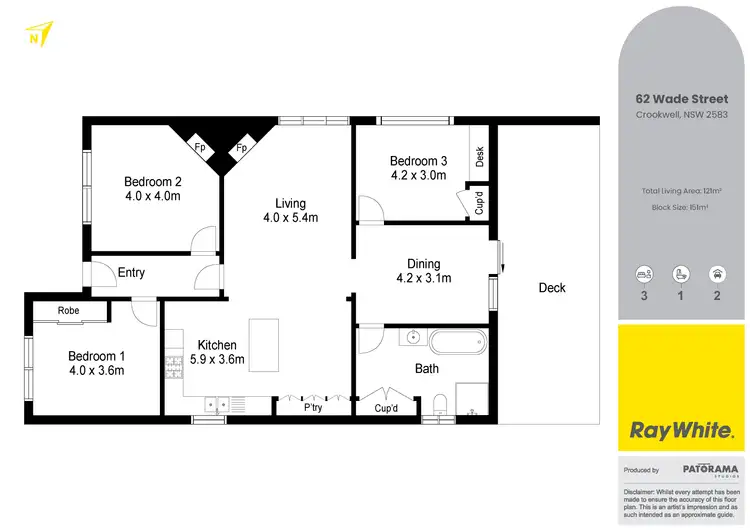 Floorplan of Homely house listing, 62 Wade Street, Crookwell NSW 2583