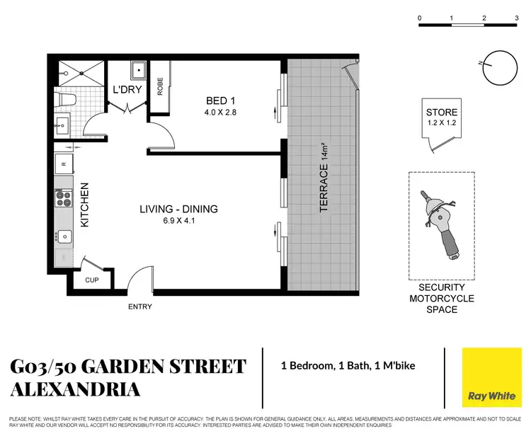 Floorplan of Homely apartment listing, G03/50 Garden Street, Alexandria NSW 2015