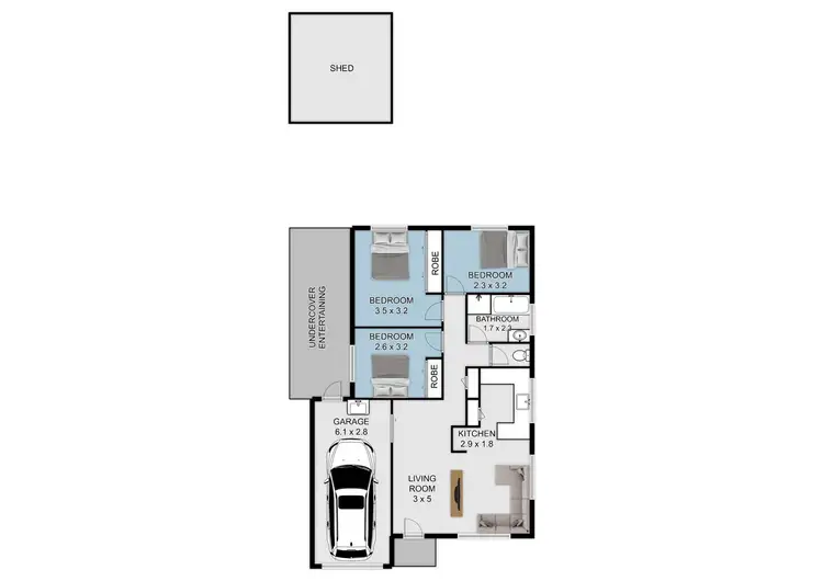 Floorplan of Homely house listing, 7 Moxey Close, Raymond Terrace NSW 2324