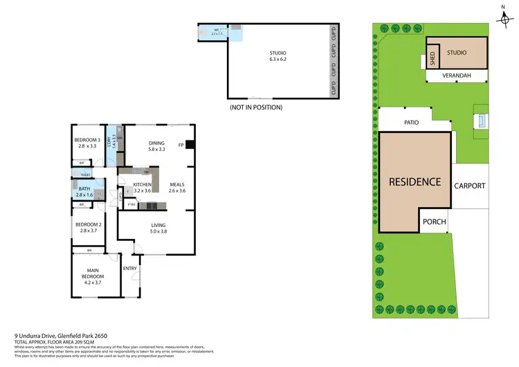 Floorplan of Homely house listing, 9 Undurra Drive, Glenfield Park NSW 2650
