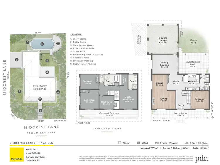 Floorplan of Homely house listing, 8 Midcrest Lane, Springfield QLD 4300