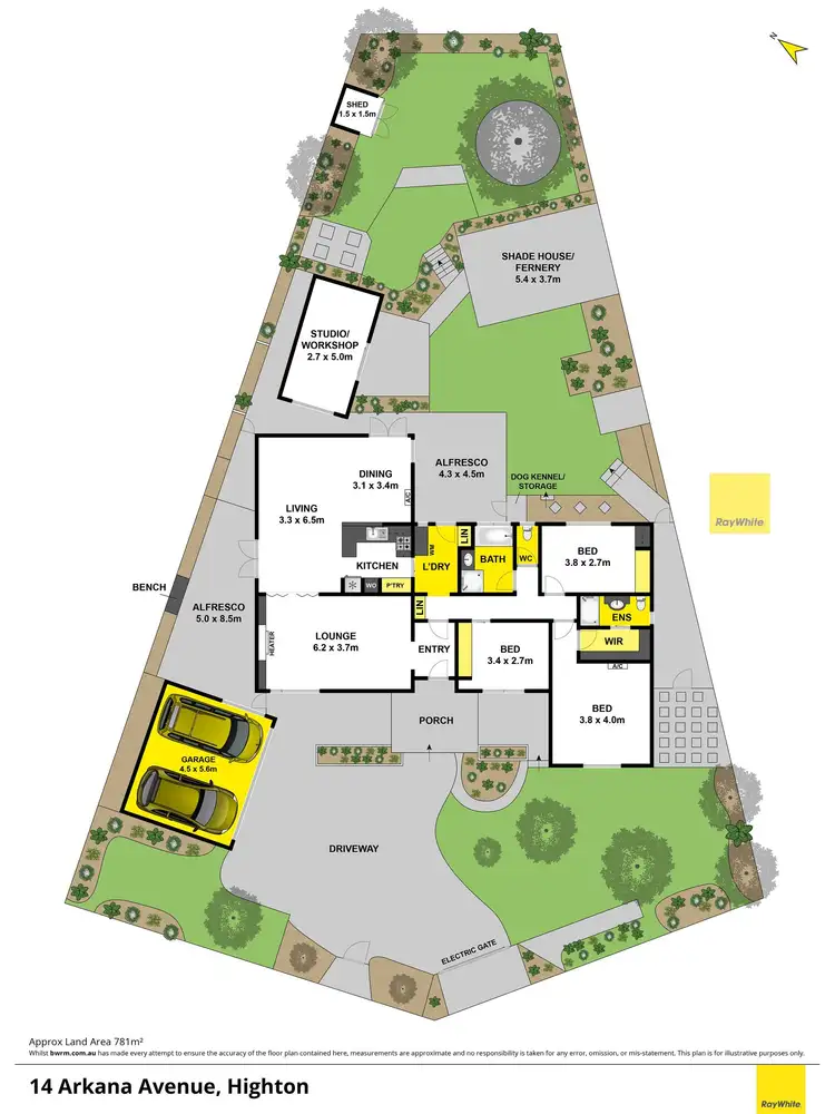 Floorplan of Homely house listing, 14 Arkana Avenue, Highton VIC 3216